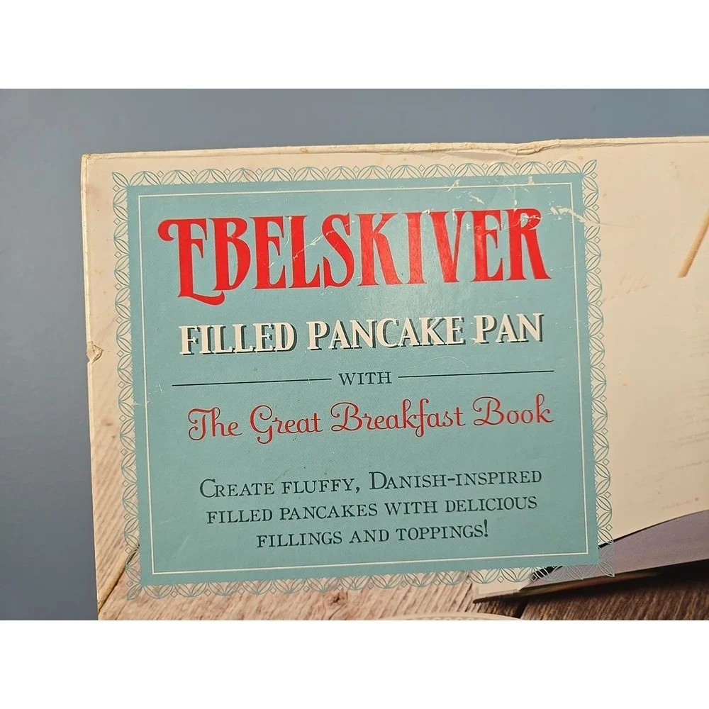 NEW Nordic Ware Filled Pancake Pan Ebelskiver Cast Aluminum Make Filled‎ Pancake